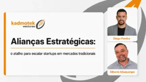 Diego Pereira e Gilberto Albuquerque em arte da Kadmotek sobre alianças estratégicas no mercado de tecnologia